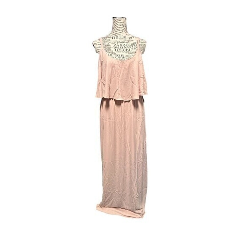 SHOW Me Your Mumu Maxi Dress Kaitlyn Ruffle‎ Maxi, Dusty Blush Large Coas…